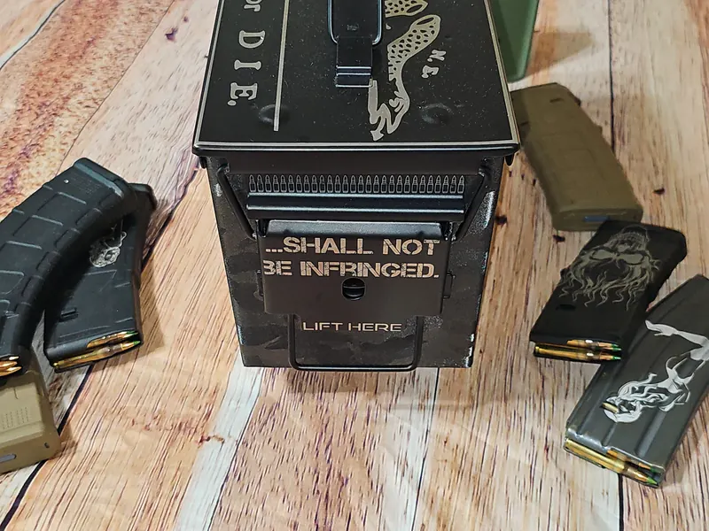 Custom Ammo Can - Laser engraved metal storage